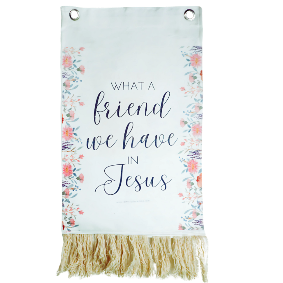 What a friend we have in Jesus Hanging Banner