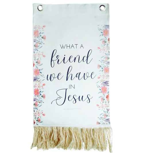 What a friend we have in Jesus Hanging Banner