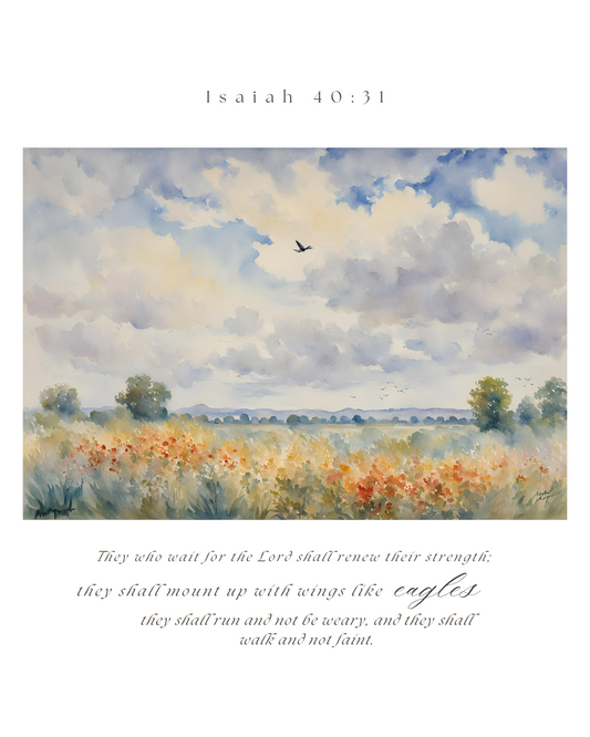 Isaiah 40:31 Canvas Art Print